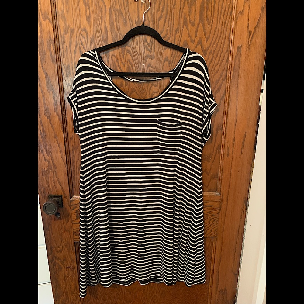 Striped t-shirt dress